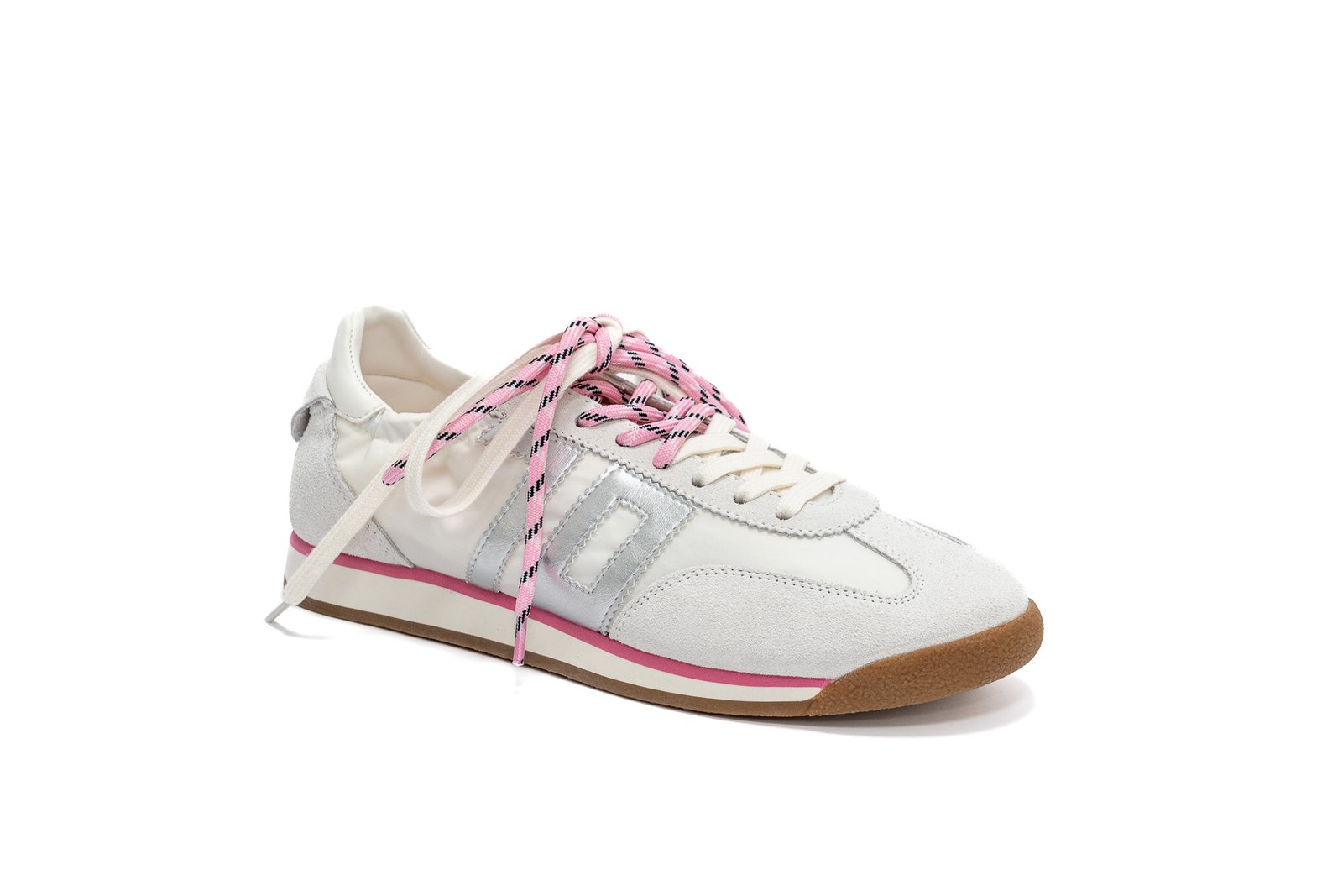 Back 70 - Sneakers in pelle e tessuto bianca