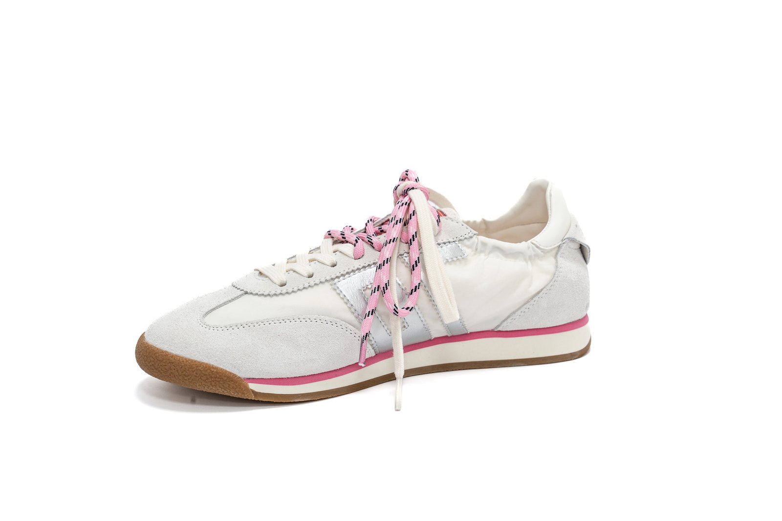 Back 70 - Sneakers in pelle e tessuto bianca - immagine 2